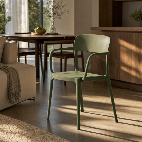 Curved Accent Armchair