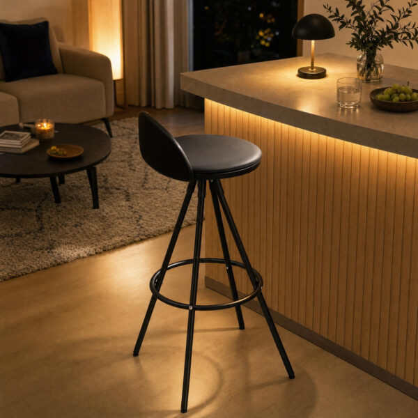 Cushioned Wraparound Bar Stool