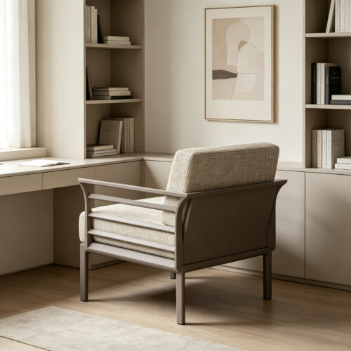 Framed Cushion Accent Armchair