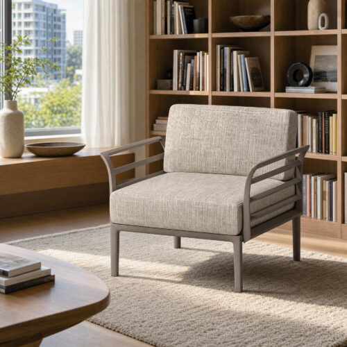 Framed Cushion Accent Armchair