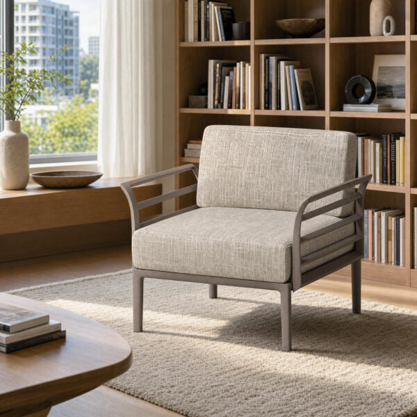 Framed Cushion Accent Armchair