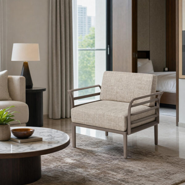 Framed Cushion Accent Armchair
