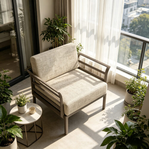Framed Cushion Accent Armchair