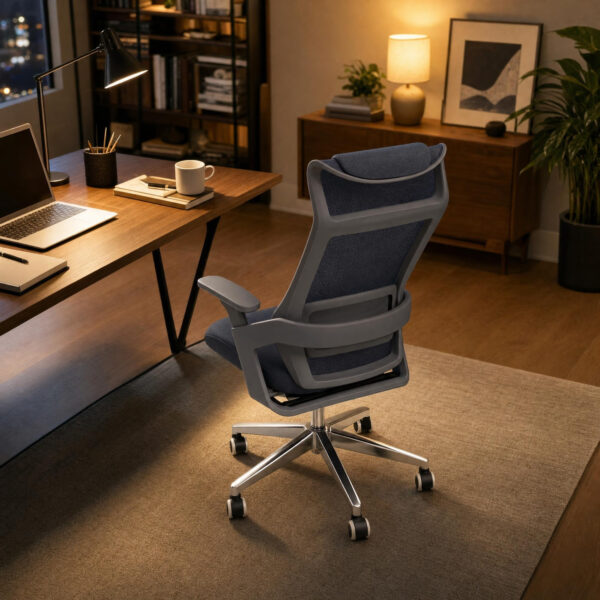 Breathable Mesh-Fabric High-Back Office Chair