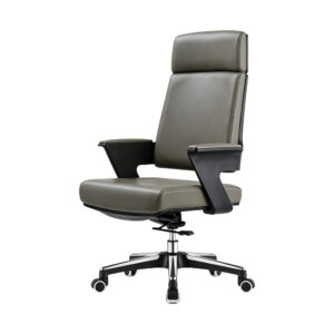 Top-Grain Leather High-Back Executive Office Chair