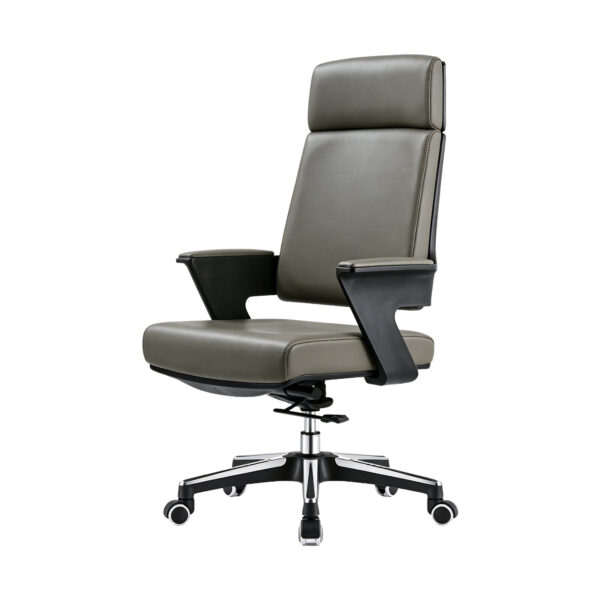 Top-Grain Leather High-Back Executive Office Chair