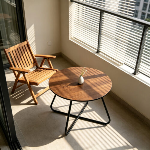 Walnut Wood Grain Coffee Table