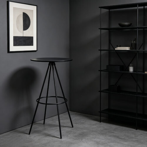 Slim-Frame Round Bar Table