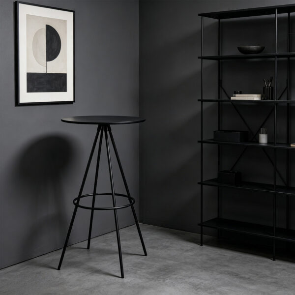 Slim-Frame Round Bar Table