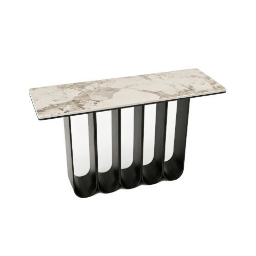 Sintered Stone Console Table with U-Shaped Base