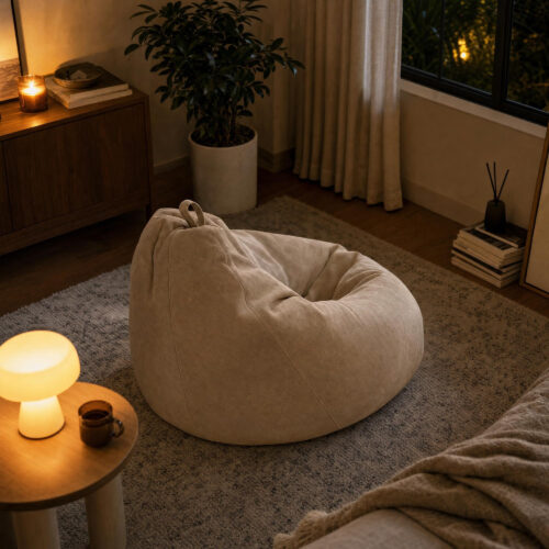 Cotton-Linen Bean Bag