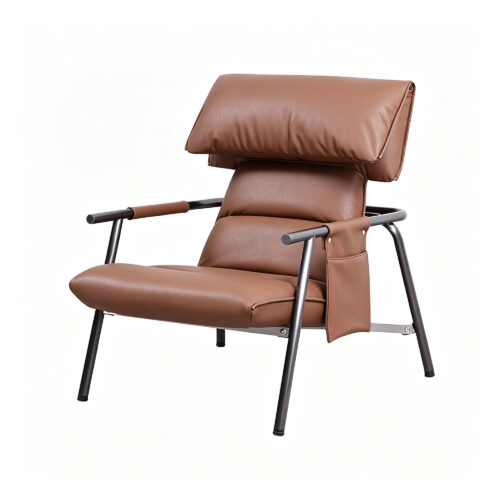 Brown Leather Lounge Chair