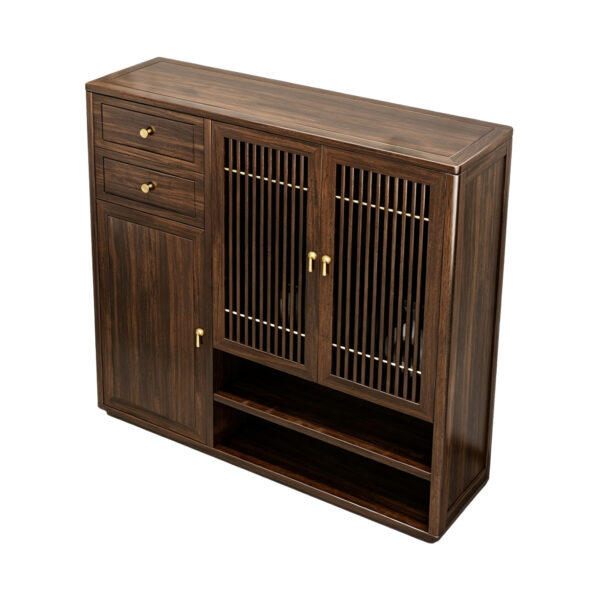 Grille Door Shoe Storage Cabinet