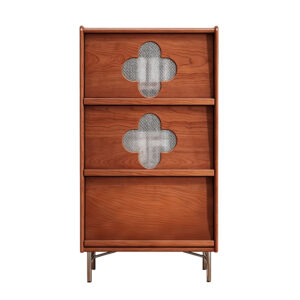 Glass Panel Storage Cabinet