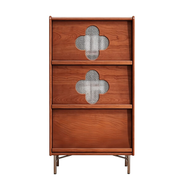 Glass Panel Storage Cabinet