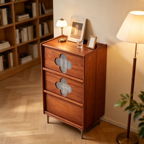 Glass Panel Storage Cabinet