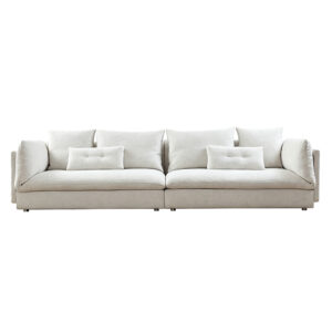White Fabric Modular Sofa