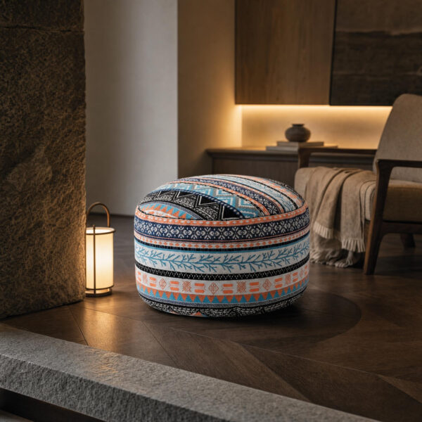 Bohemian Patchwork Bean Bag Ottoman