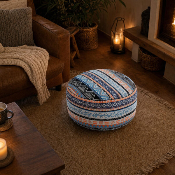 Bohemian Patchwork Bean Bag Ottoman