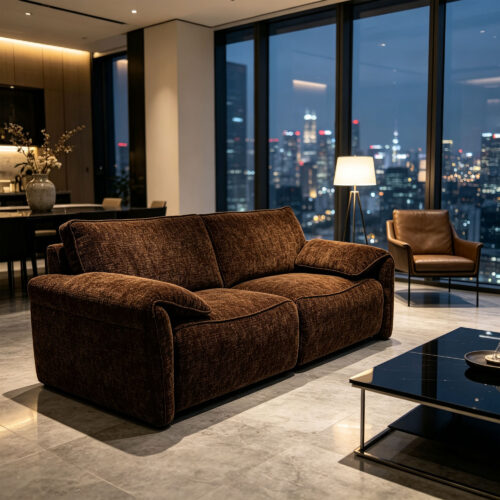 Brown Convertible Sofa Bed