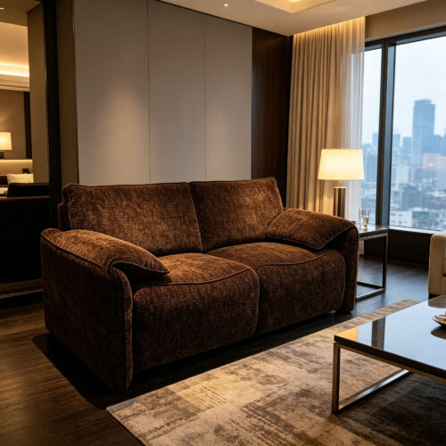 Brown Convertible Sofa Bed