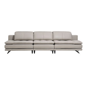 Grey One-Arm Modular Sofa Chair
