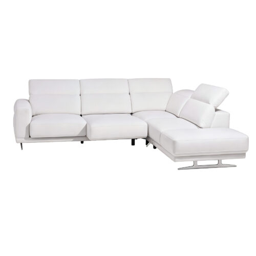Grey Extendable One-Arm Sofa Module