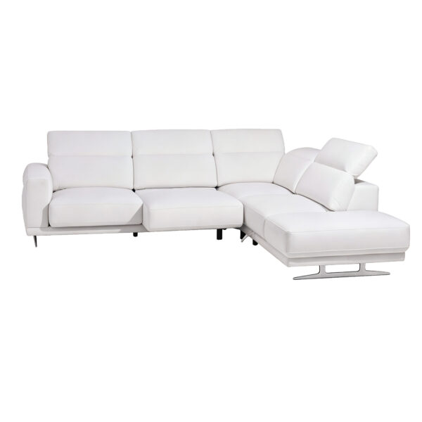 Grey Extendable One-Arm Sofa Module