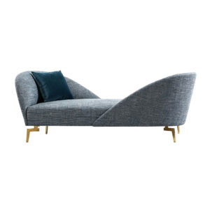 Modern Grey Curved Sofa