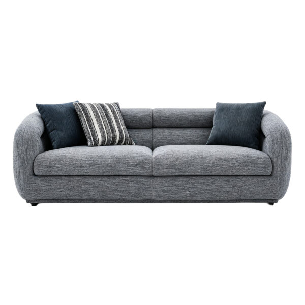 Curved Fabric Sofa