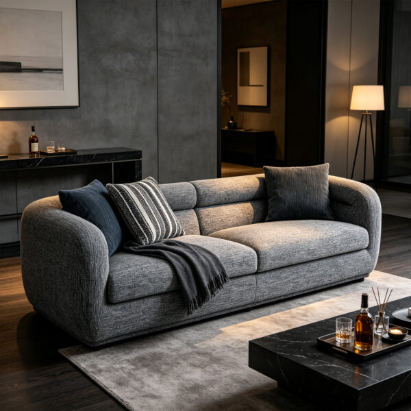 Rounded Track Arm Sofa