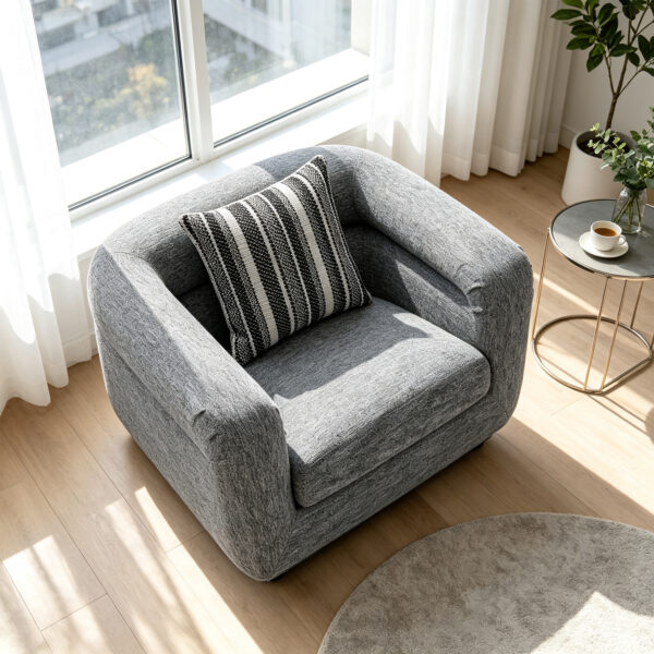 Compact Curved Sofa
