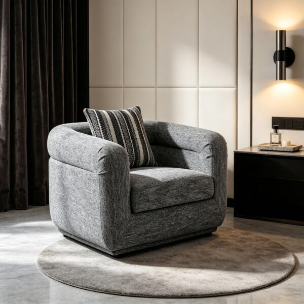 Compact Curved Sofa