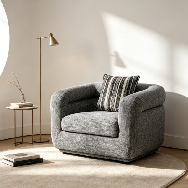 Compact Curved Sofa