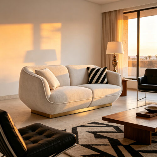 Wraparound Upholstered Sofa