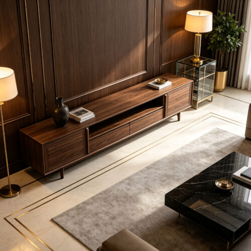 Walnut Media Console