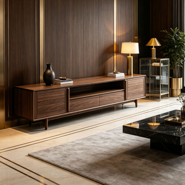 Walnut Media Console