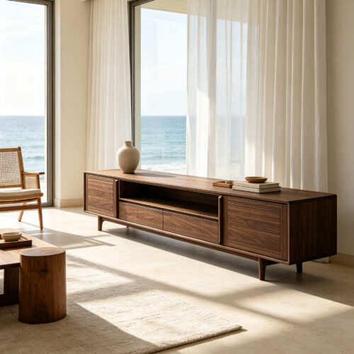 Walnut Media Console