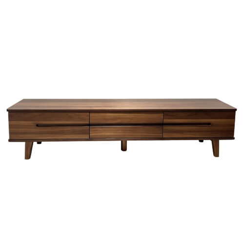 Walnut Drawer TV Console