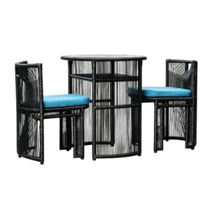 Round Rattan Bistro Set