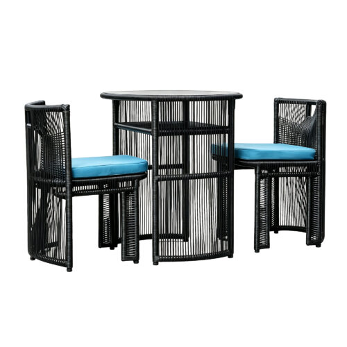 Round Rattan Bistro Set
