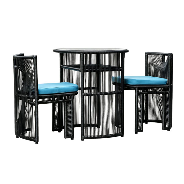 Round Rattan Bistro Set